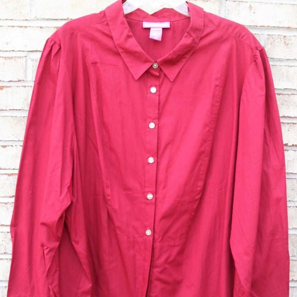 PLUS SIZE Woman Within Button Down Shirt.